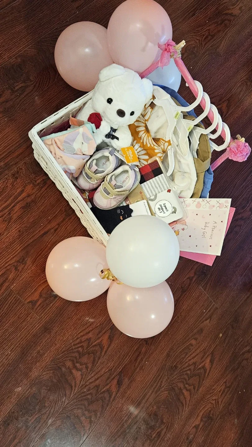 Baby Girl Gift Basket - Clothes, Shoes, Socks & More! image indicator(2)