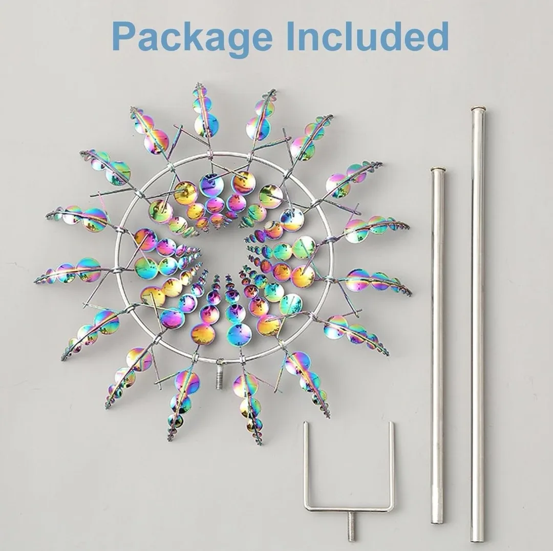 Rainbow Wind Spinner, 12.2" Diameter image indicator(2)