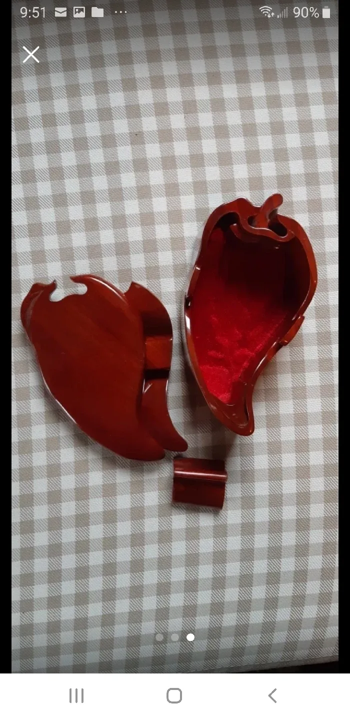 2 Hand-Carved Wooden Puzzle Boxes image indicator(3)