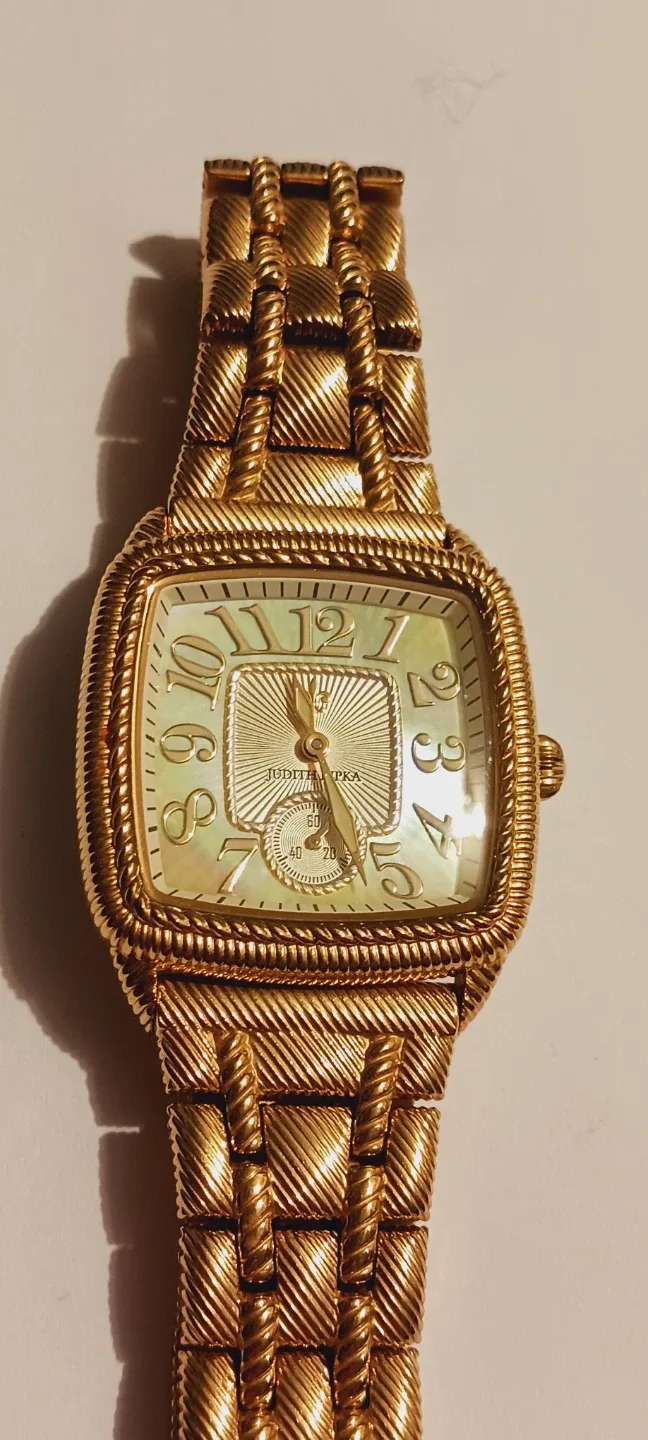 Judith Ripka Authentic Gold-Tone Watch. Needs battery thumbnail