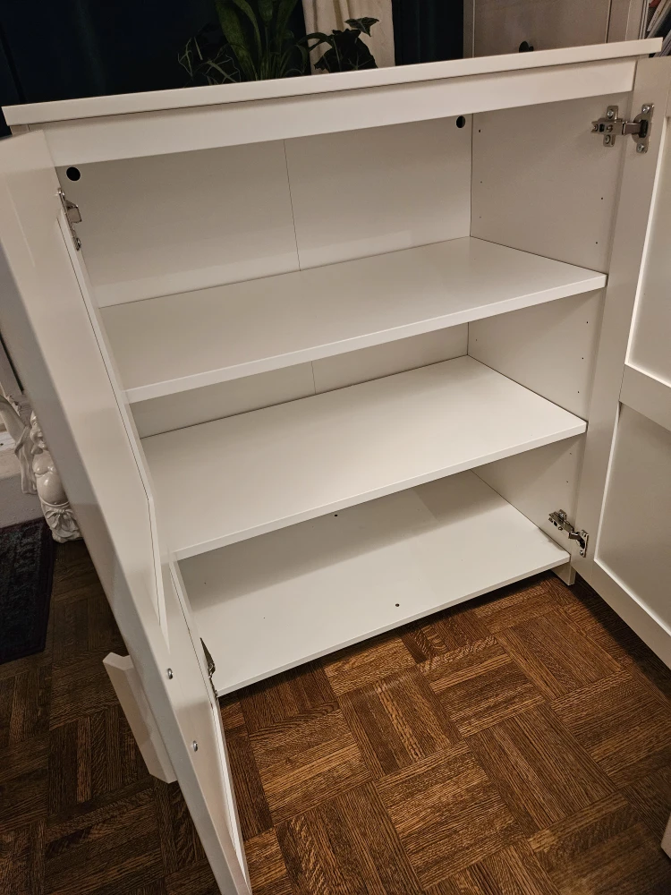 White Cabinet with Doors & Shelves - photo 4