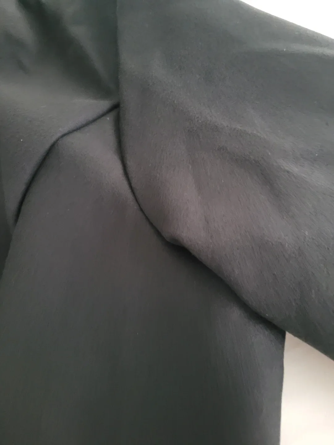 Coat/Jacket Faux Suade Like Fabric Colour Black Size 12/14 image indicator(4)