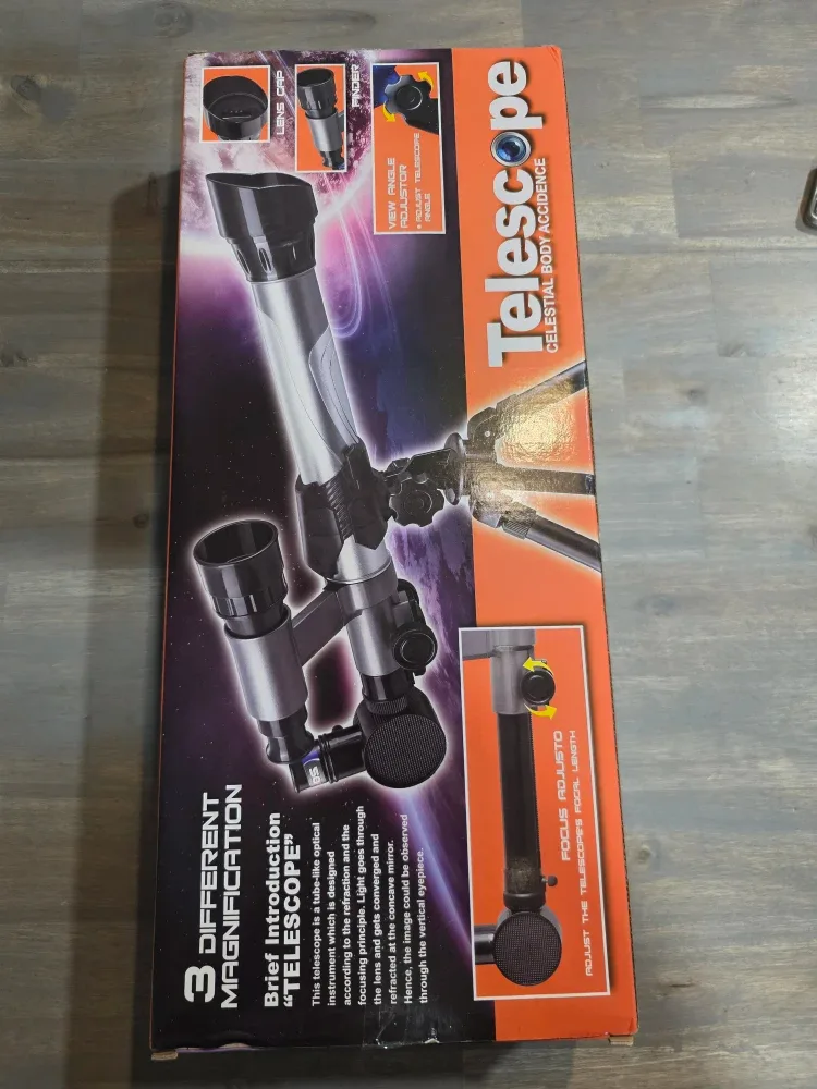 Unopened beginner's telescope