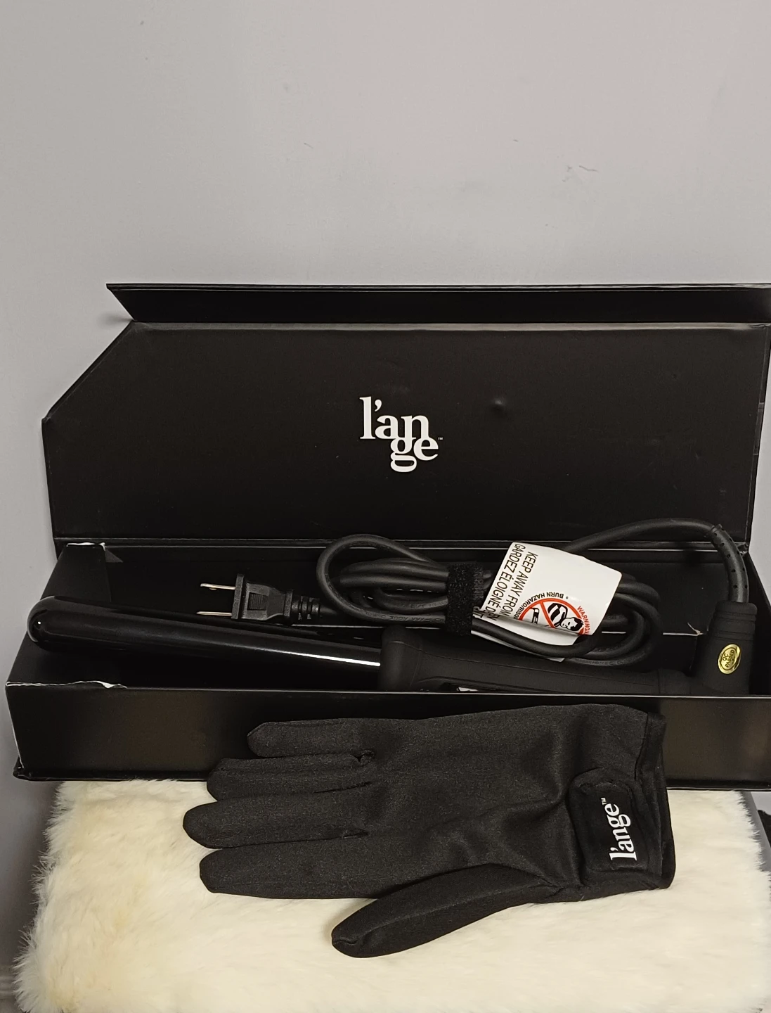 L'ange Ondulé 25mm Curling Wand - Black - photo 2