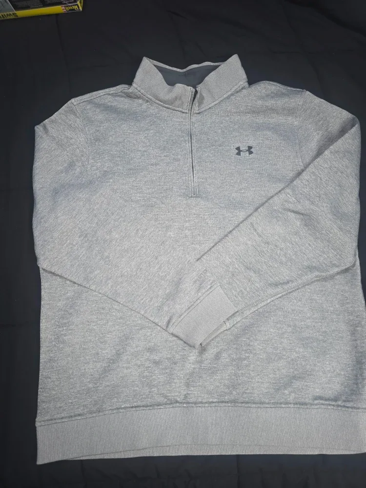 Under Armour Gray 1/4 Zip Pullover XL image indicator(2)