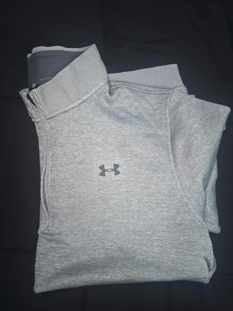 Under Armour Gray 1/4 Zip Pullover XL image indicator(5)