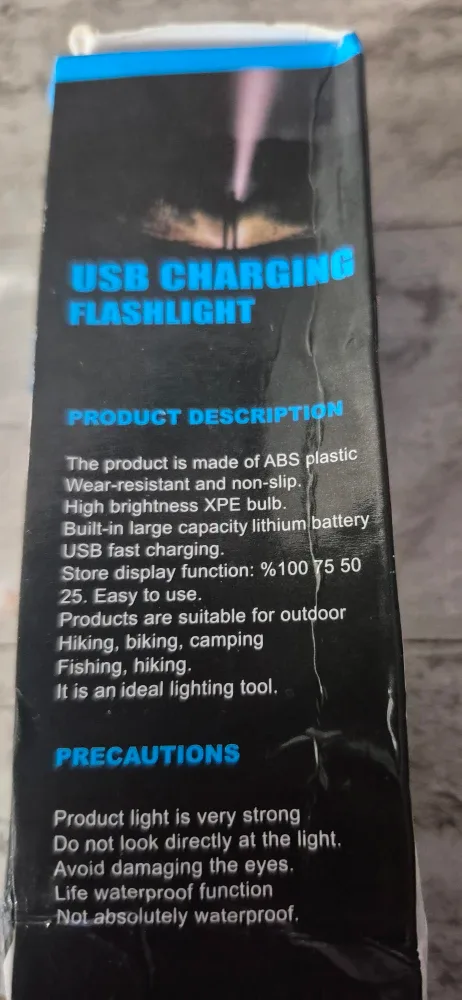 USB CHARGING FLASHLIGHT image indicator(3)