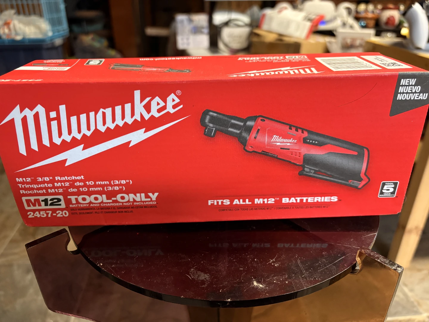 New Milwaukee M12 3/8" Ratchet 2457-20