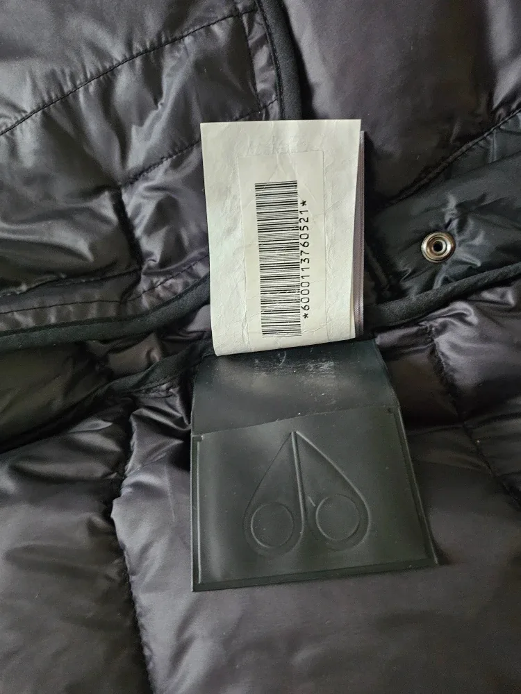 Moose Knuckles Black Down Parka Coat, Size S image indicator(9)