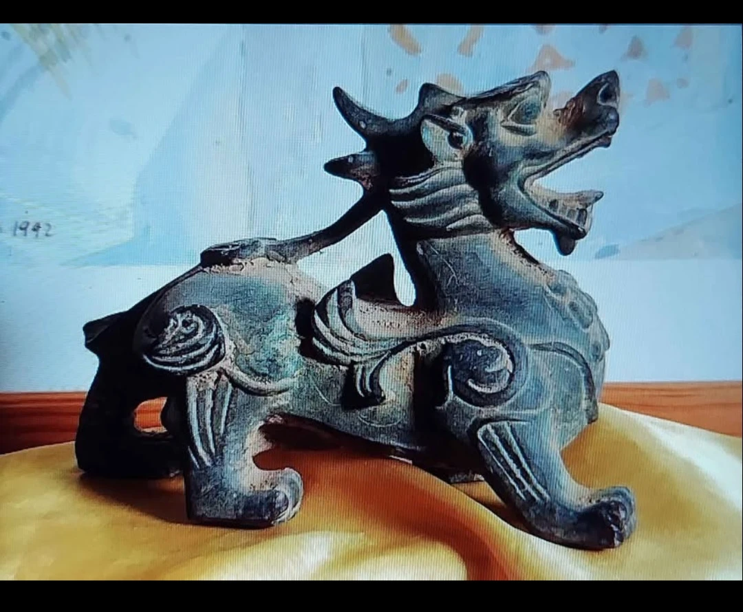 Very Rarer Antique Bronze Dragon Statue - photo 5