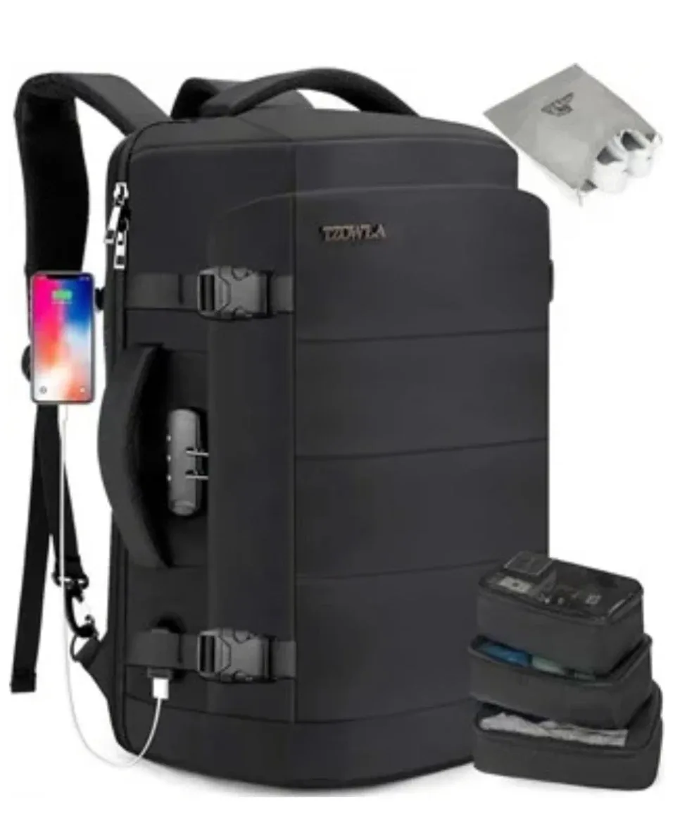 TZOWLA Travel Backpack - Black