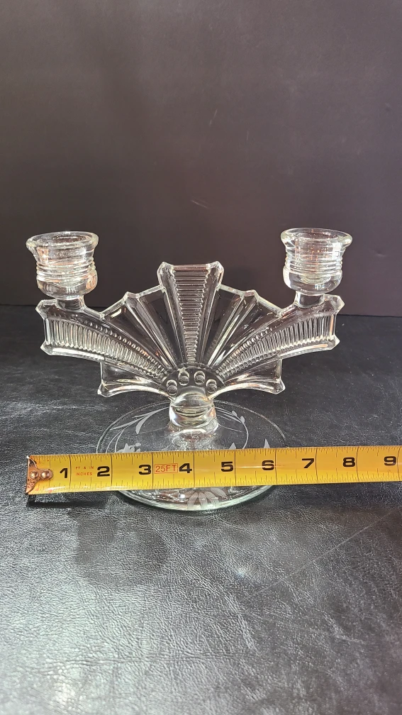 Clear Glass Candelabra - photo 3