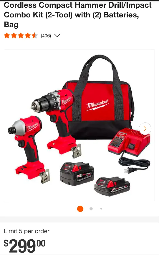 M18 Milwaukee ULTRA COMPACT Brushless Combo image indicator(2)