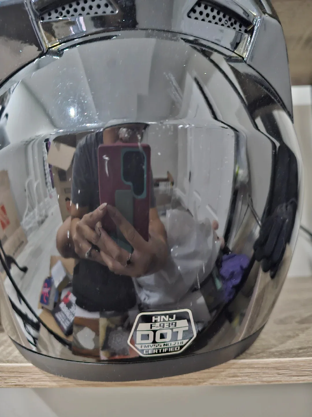 HNJ F-939 Motorcycle Helmet with Cat Ears image indicator(2)