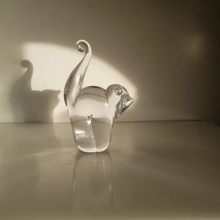 Chalet glass Cat Sculpture image indicator(4)