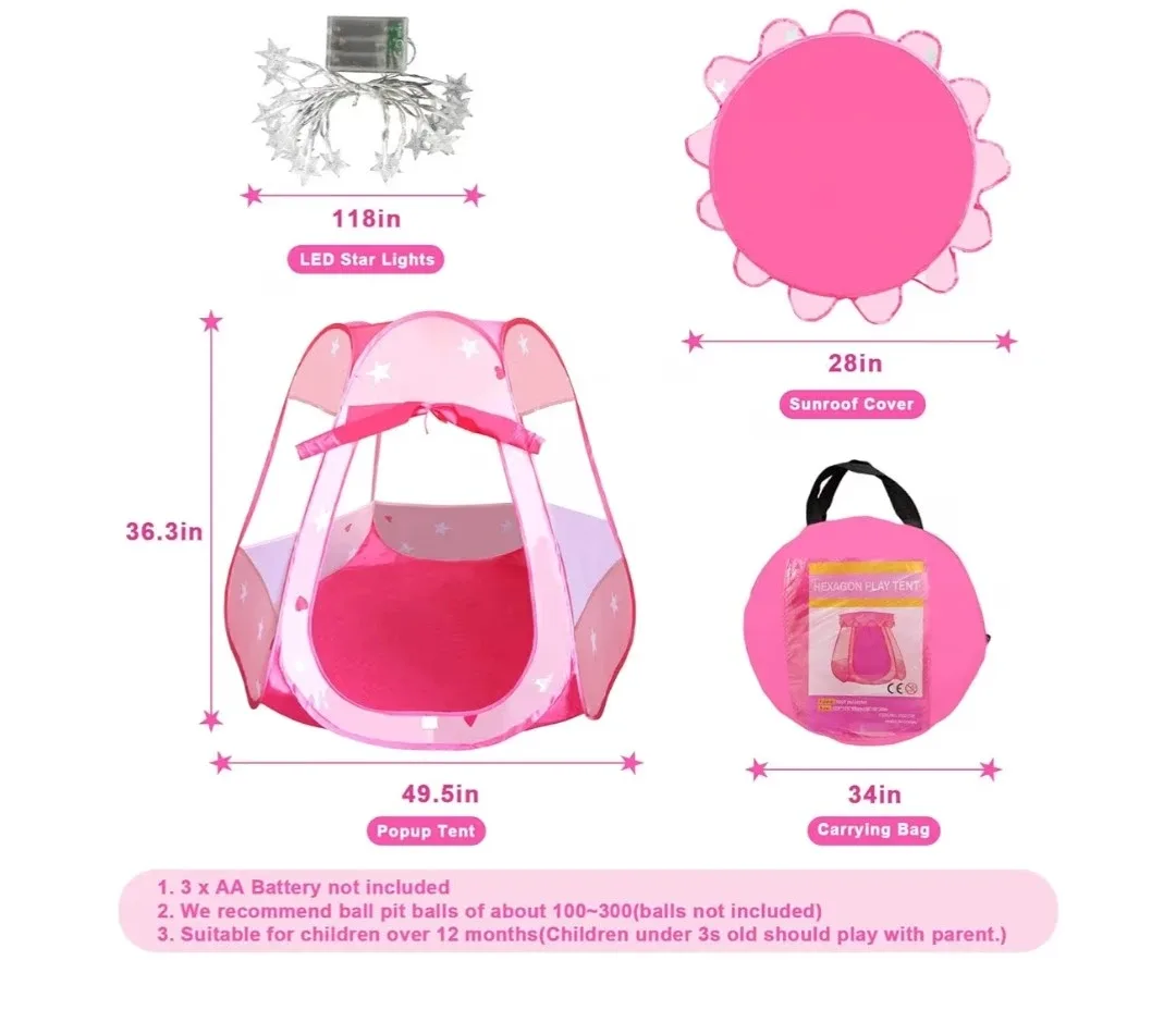 Princess Toy Gift Play Tent for Girls image indicator(2)