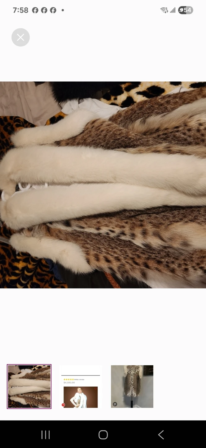 Elegant Fur Women's Coat - Size US 10