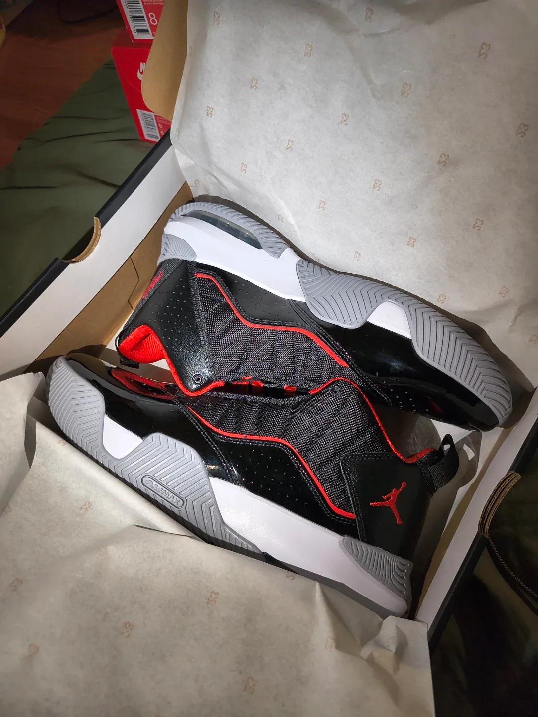 Jordan Stay Loyal Black/Chile Red Size 10.5 image indicator(3)