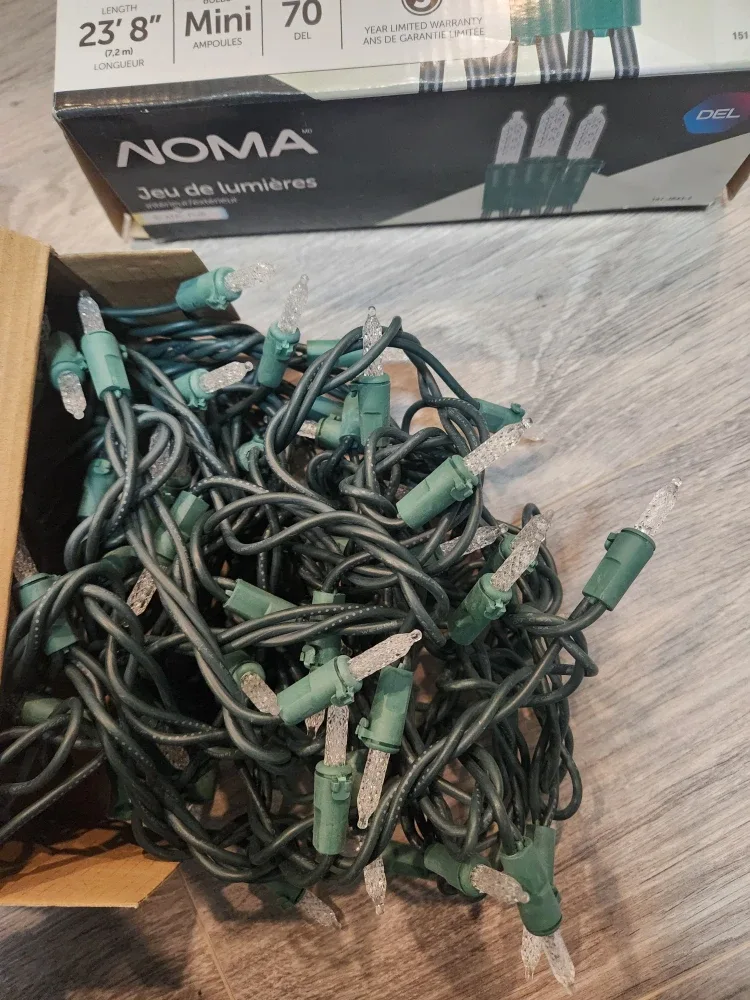 2 sets of Noma String Lights- New in box image indicator(5)