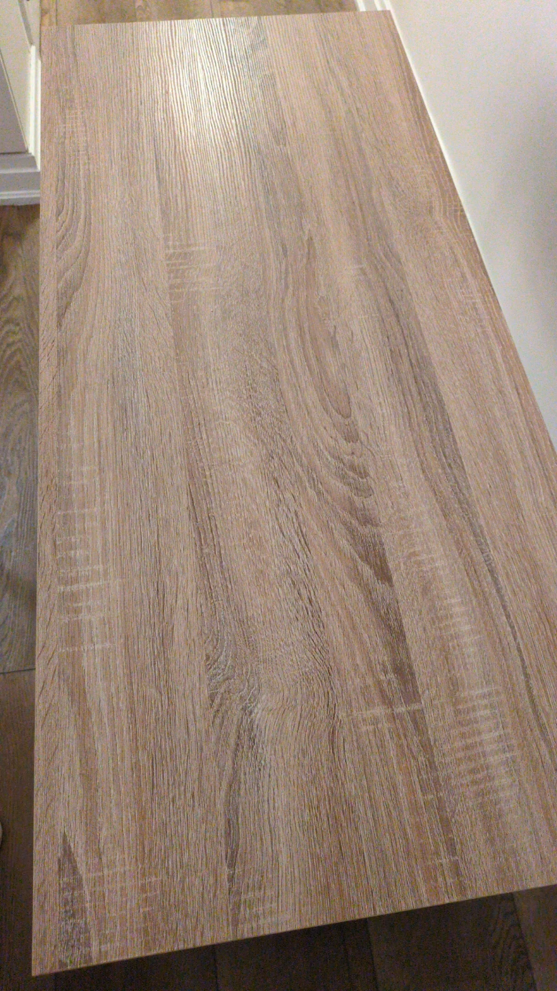 Urgent pickup - Wood and Black Metal Desk - photo 4