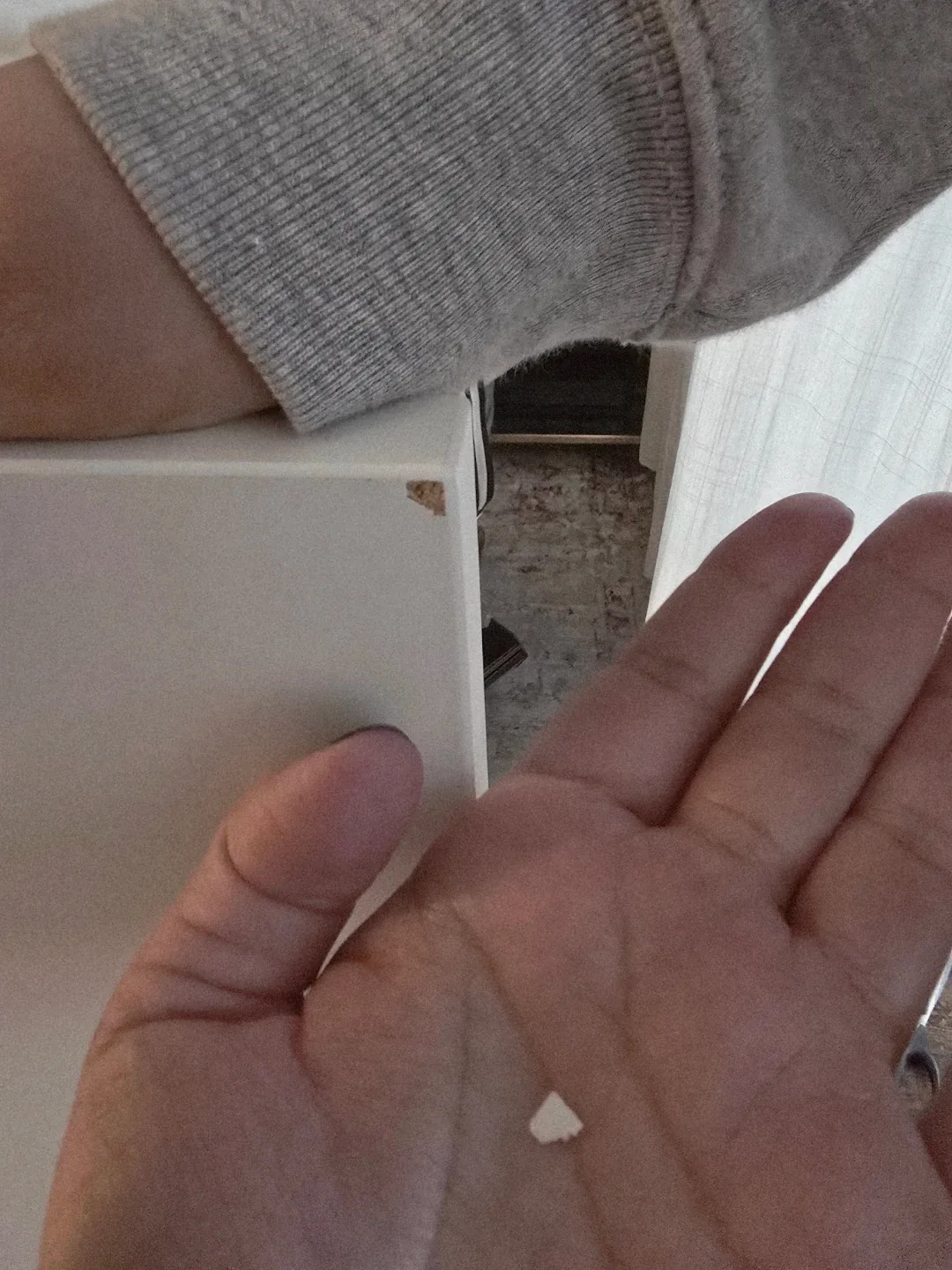 FREE IKEA TROTTEN Tabletop ONLY, white, 160x80 cm Freecycle image indicator(4)