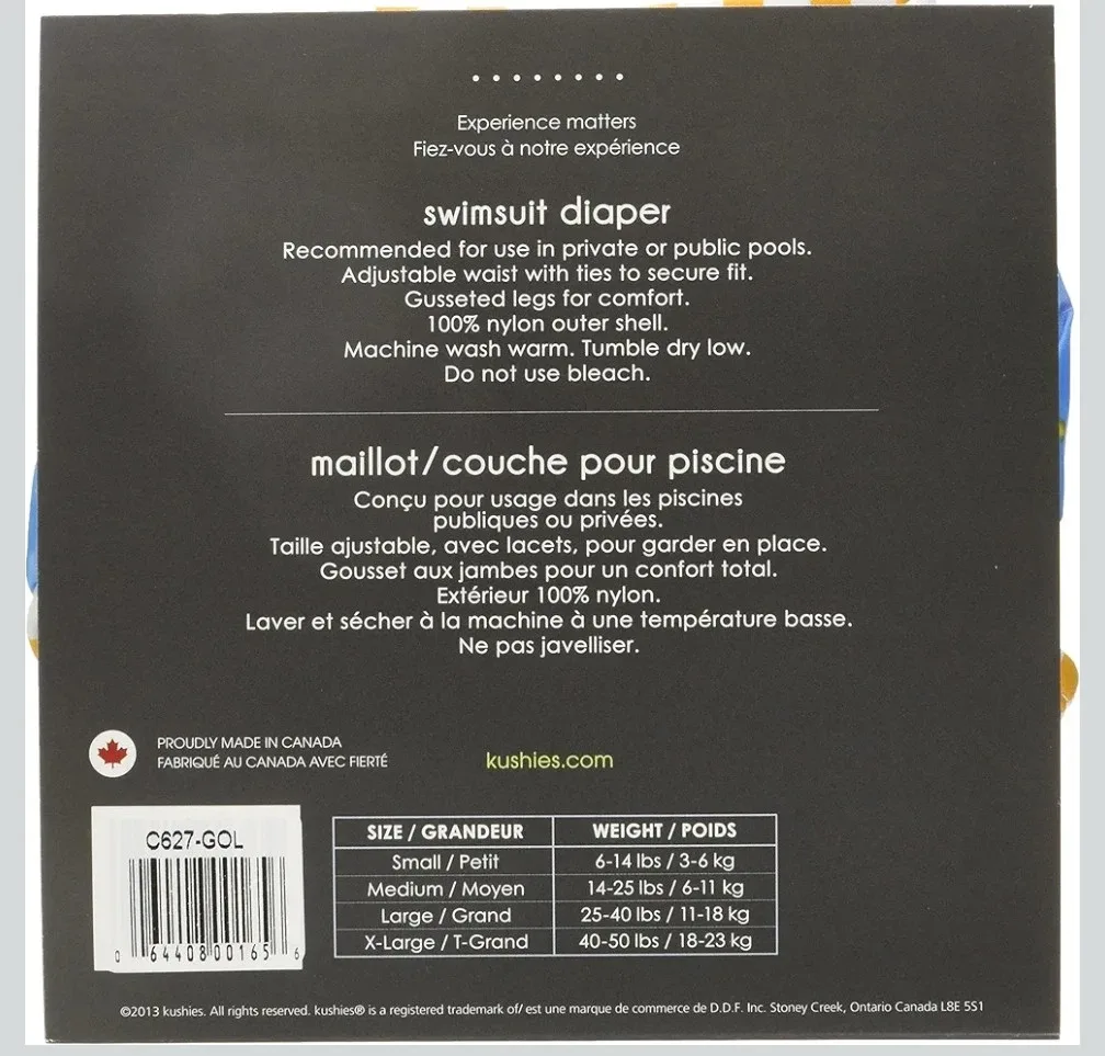 Unisex Kushies baby swimsuit diaper image indicator(6)