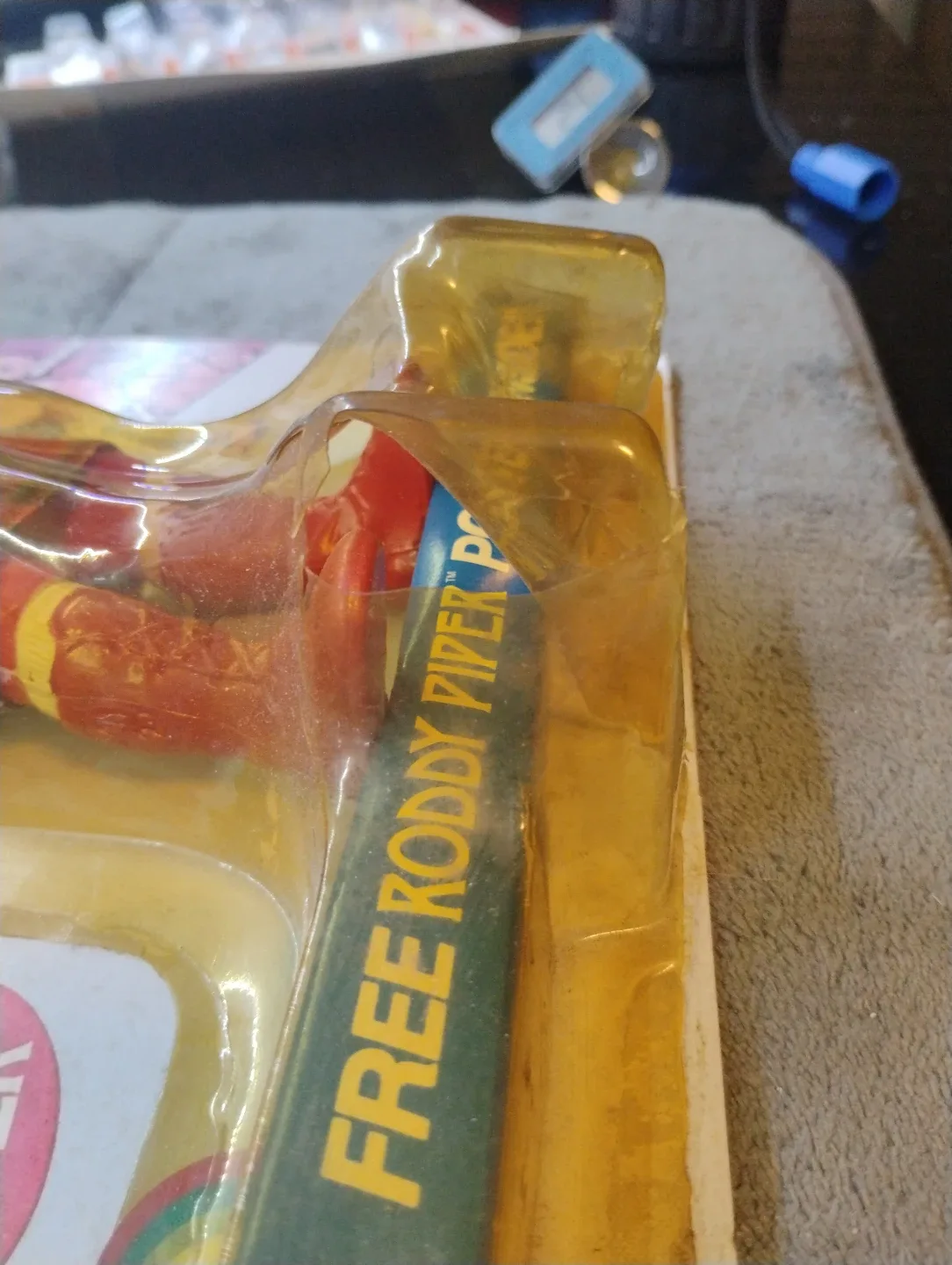 LJN Rowdy Roddy Piper 8 Back Carded Vintage brown boots image indicator(5)