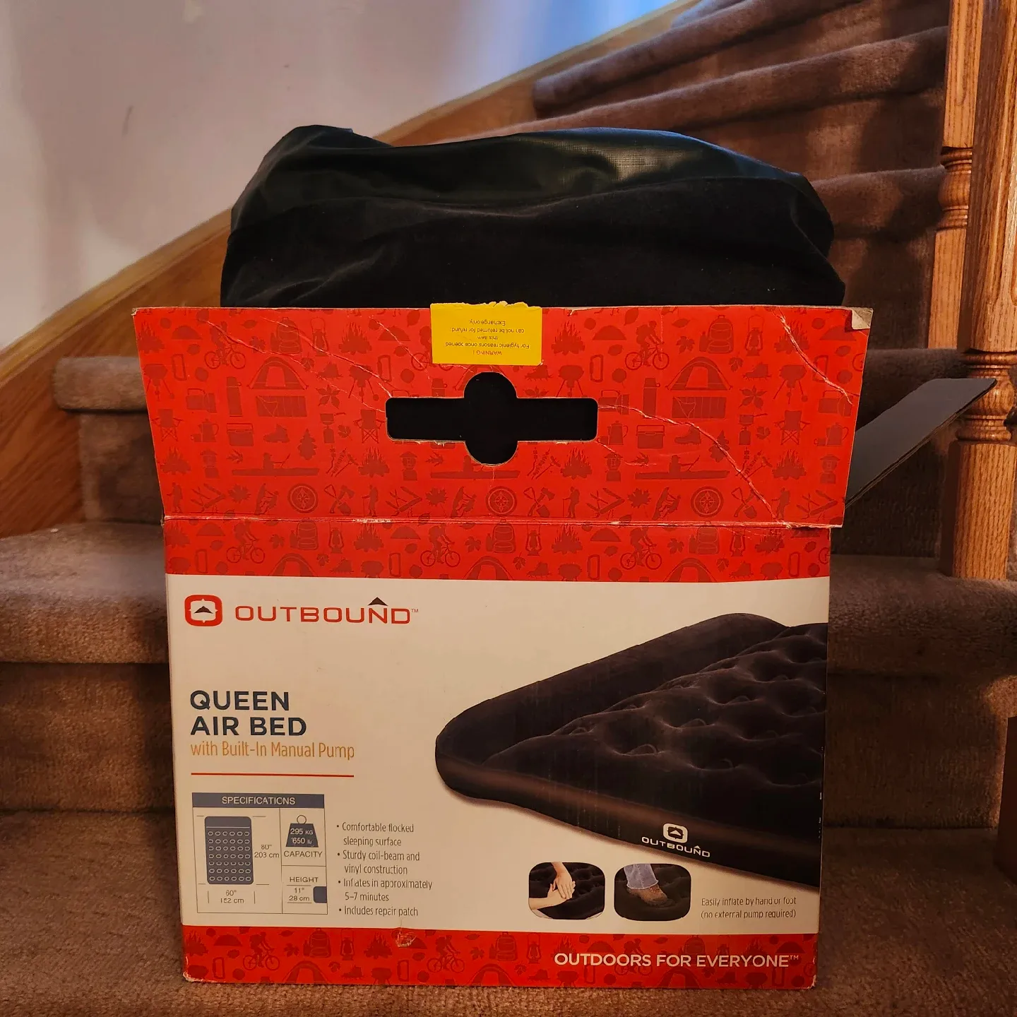 Outbound Queen Air Bed w/ Built-In Pump image indicator(2)