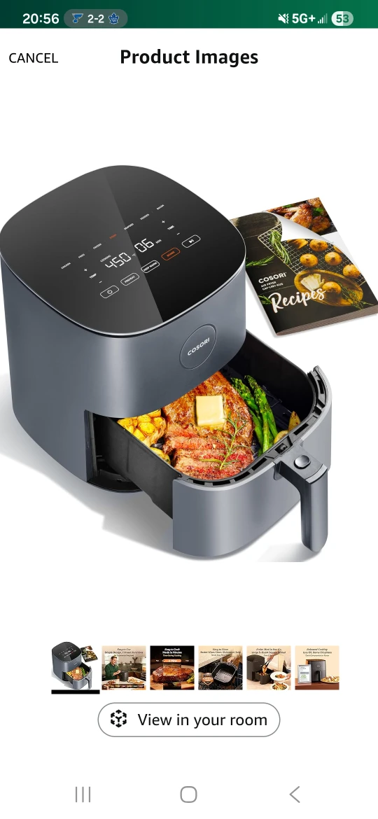 Cosori Pro LE 5.0-Quart Air Fryer - Like New!