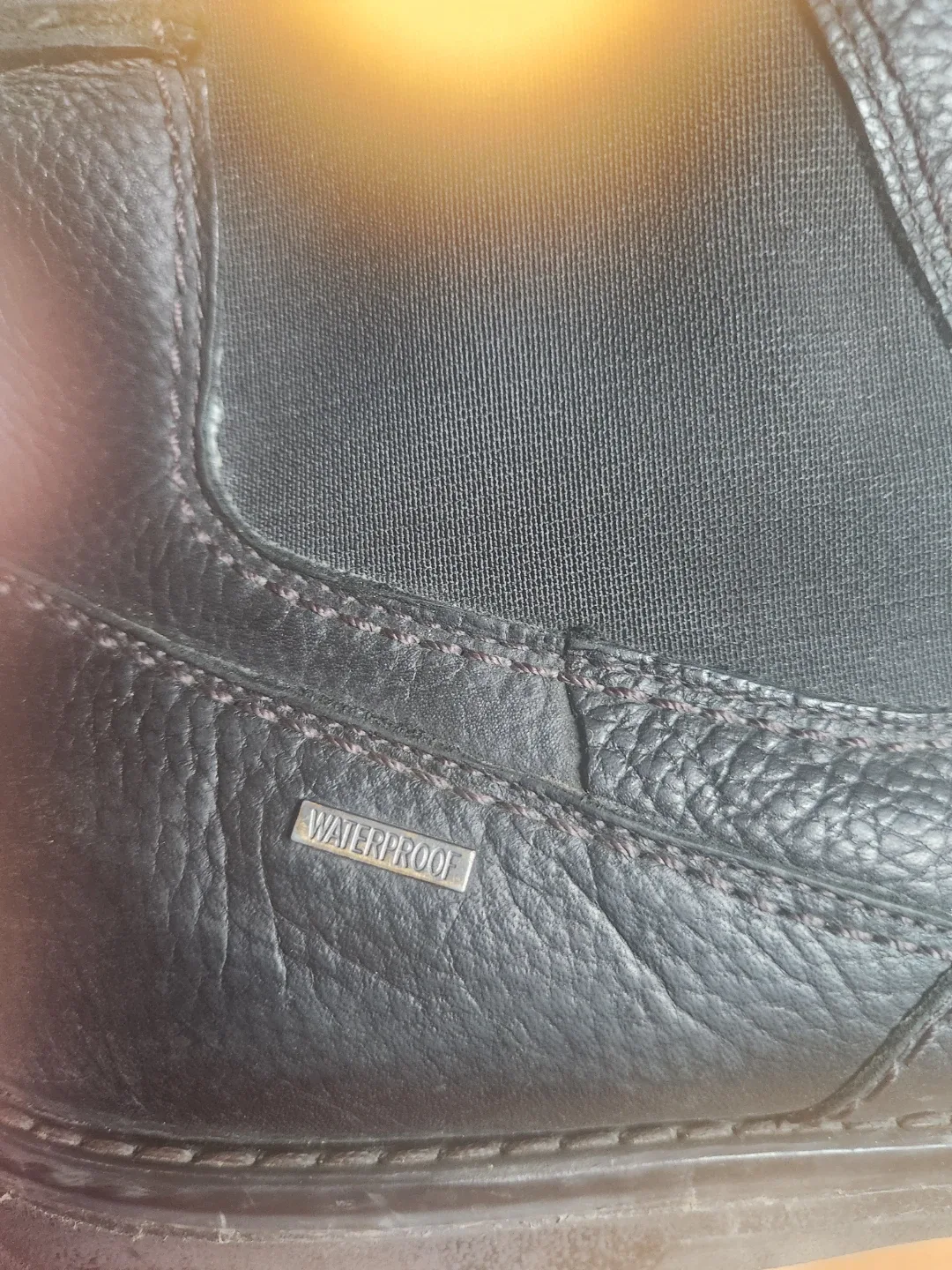 Clarks Mens/Homme Black Leather Boots - Size 13 image indicator(4)