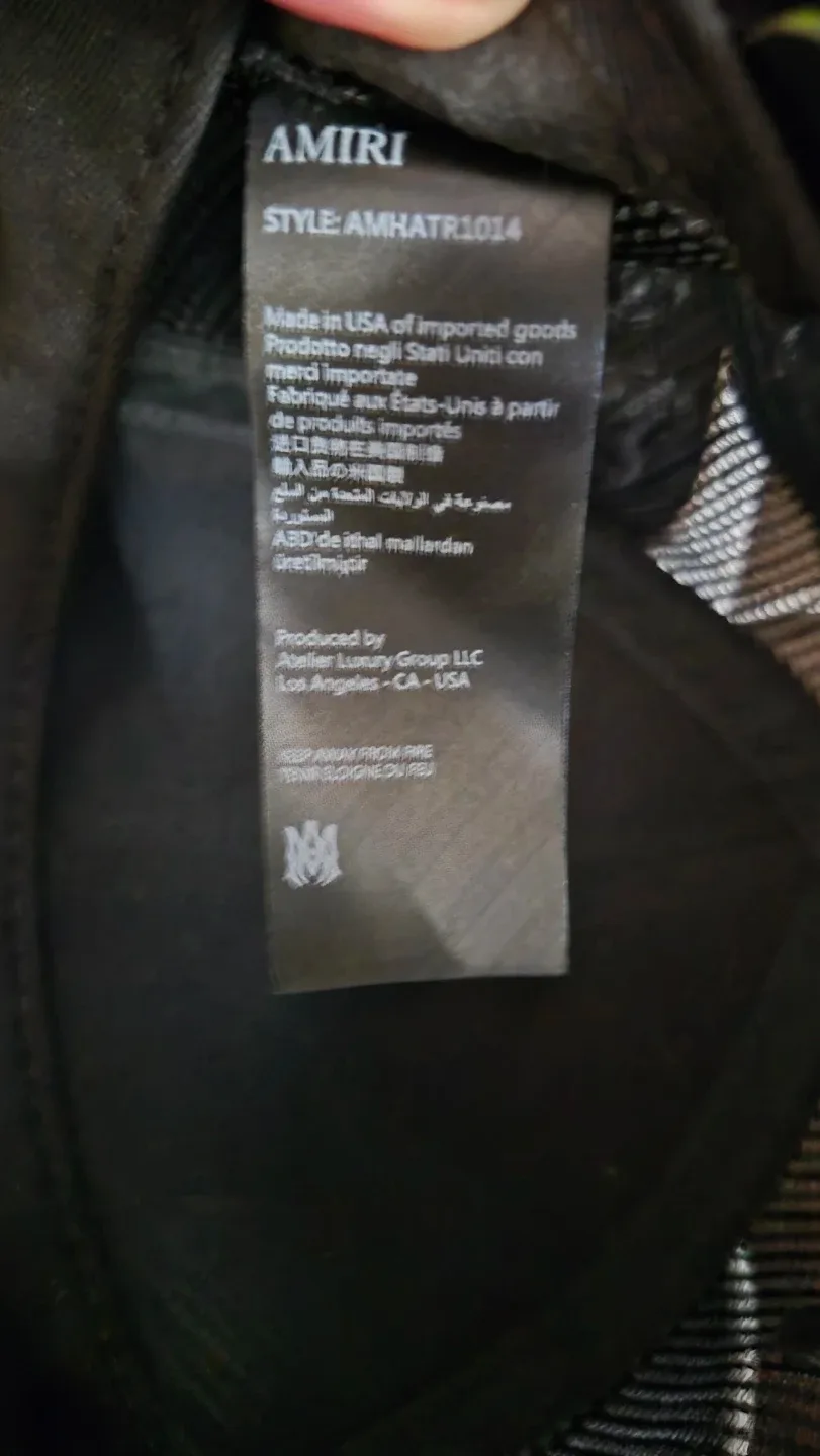 AMIRI Black Trucker Hat image indicator(3)