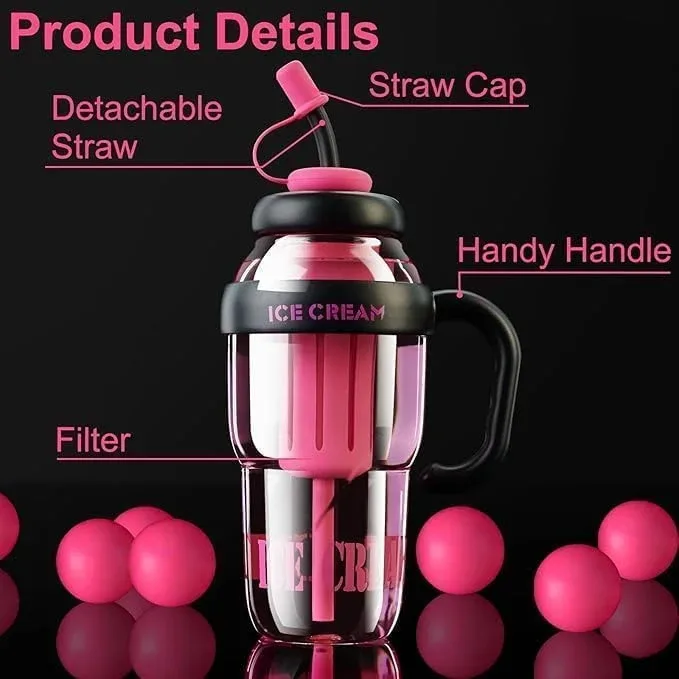 🖤🍓 Ice Cream Mixer Bottle – Bold & Brand New! 🍓🖤 image indicator(4)