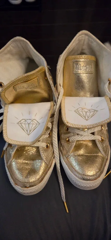 Converse All Star High Top Gold Shoes image indicator(2)