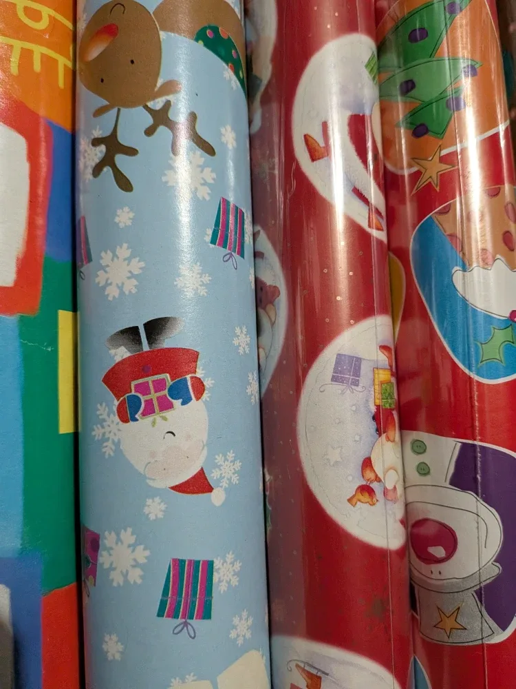 Assorted Christmas/BDay Wrapping Paper Rolls for Kids Kids image indicator(7)