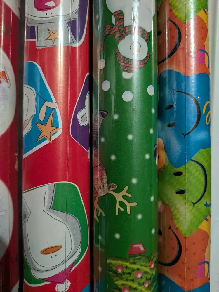 Assorted Christmas/BDay Wrapping Paper Rolls for Kids Kids image indicator(8)
