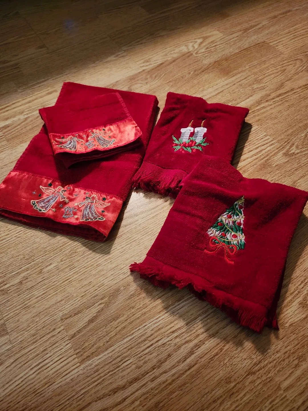 New Christmas small hand towels with face cloth image indicator(2)