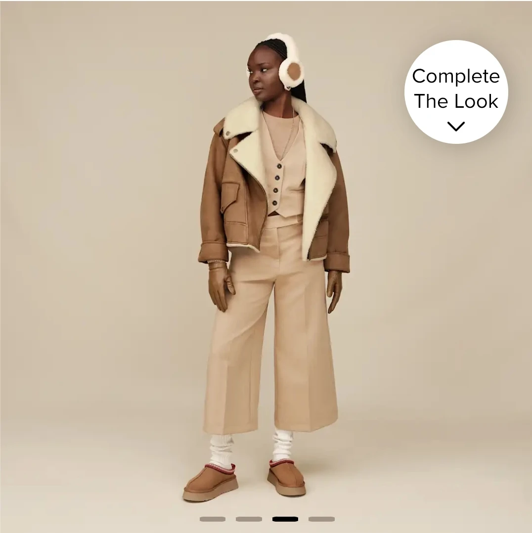BNIB - UGG® Classic Wire Sheepskin Earmuffs - Chestnut - photo 3