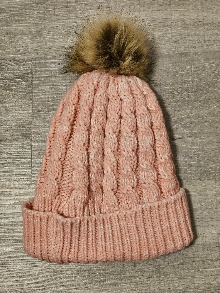 Pink Knit Beanie