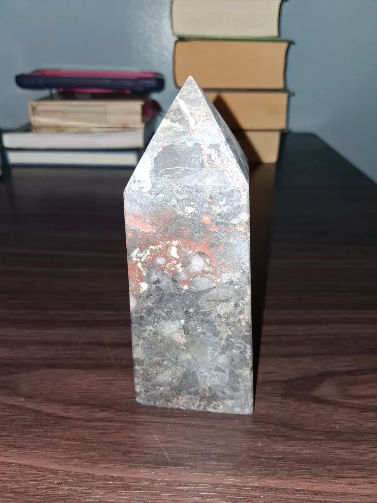 Red Sphalerite, Garnet, and Calcite Tower. image indicator(6)