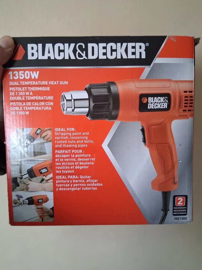 Black & Decker HG1300 1350W Dual Temperature Heat Gun - photo 3