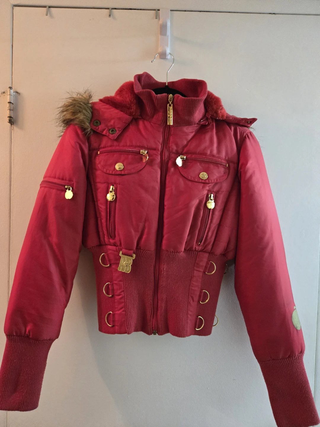 🥕 Apple Bottoms Red Puffer Jacket