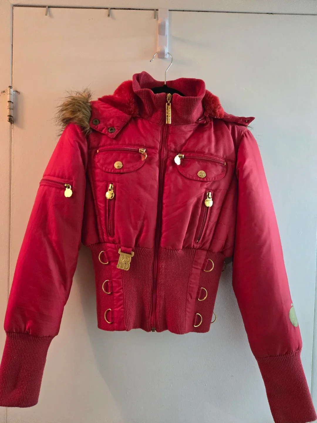 🥕 Apple Bottoms Red Puffer Jacket