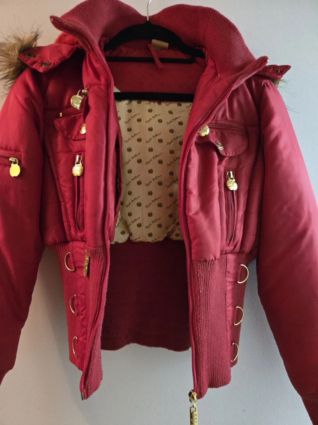 🥕 Apple Bottoms Red Puffer Jacket - photo 2