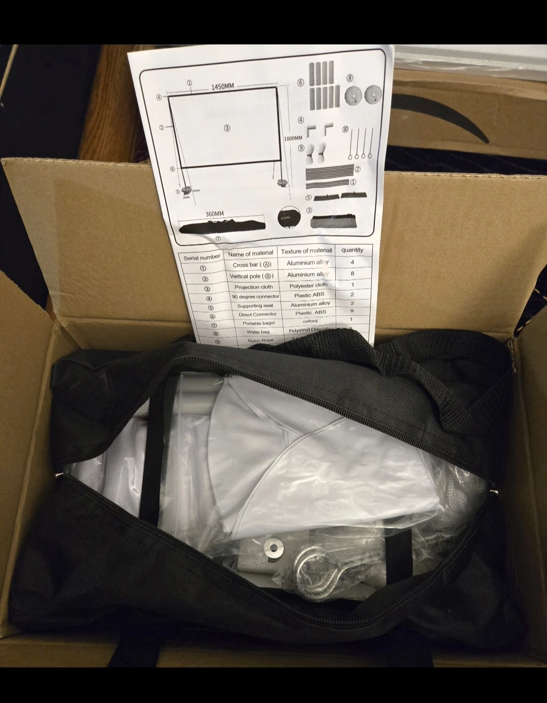 New SKERELL 60-inch Projector Screen With Stand - photo 2