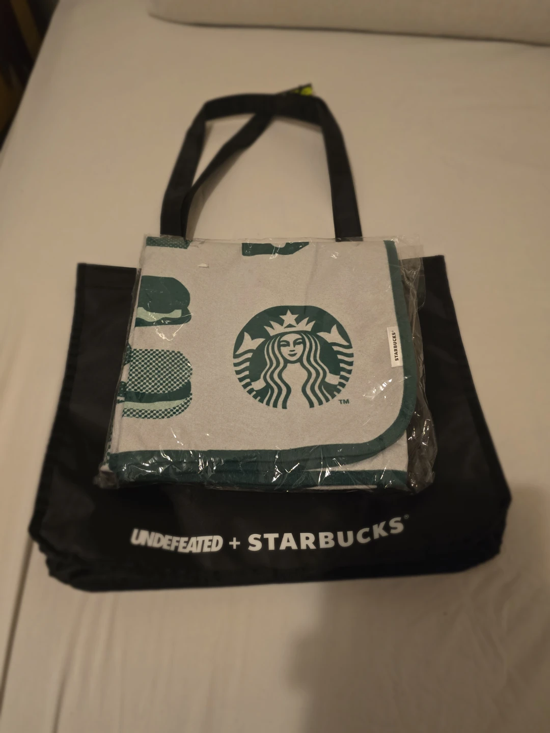 🇯🇵Starbucks X Undefeated Black tote shopping BAG - photo 3