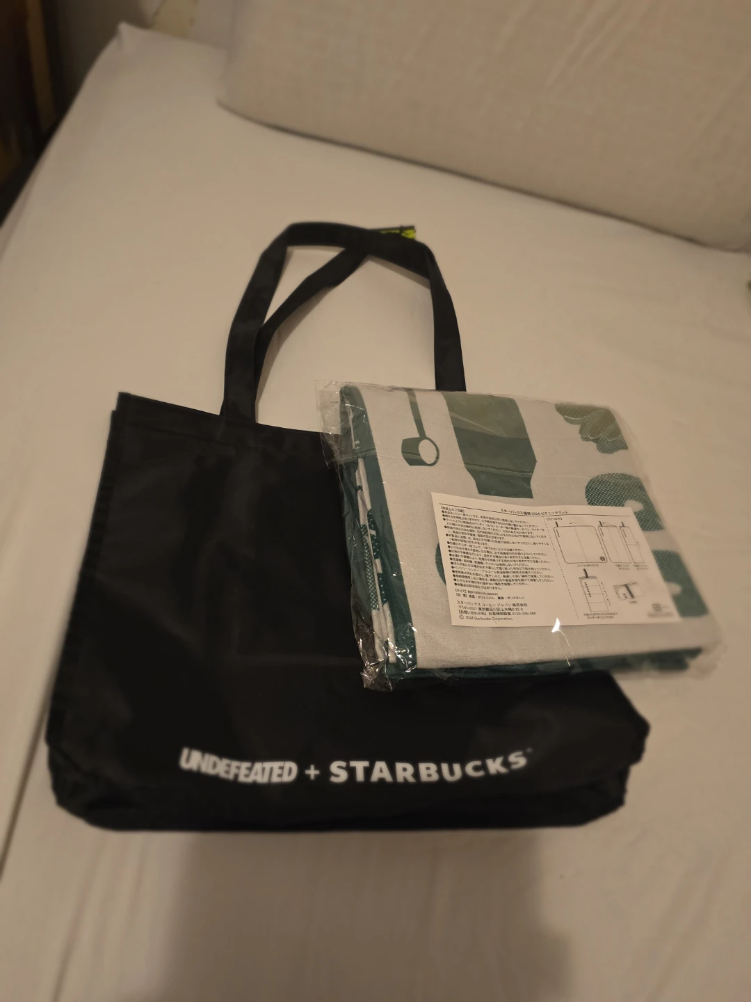 🇯🇵Starbucks X Undefeated Black tote shopping BAG - photo 4