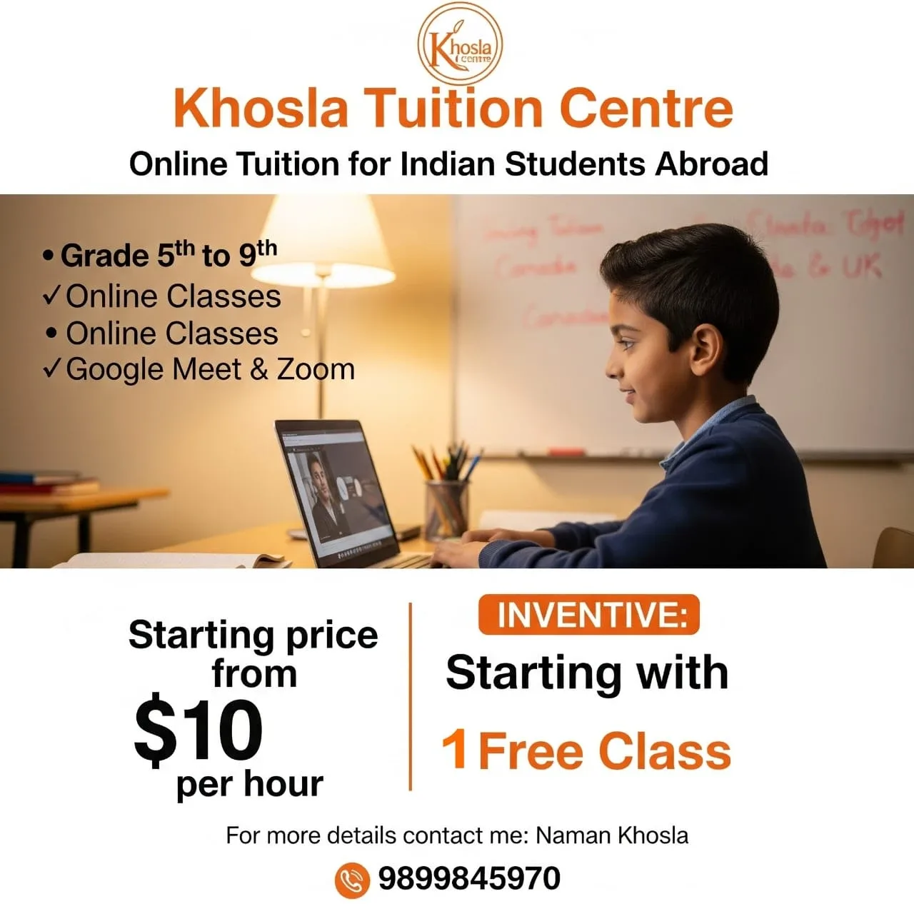 Online tuition service available