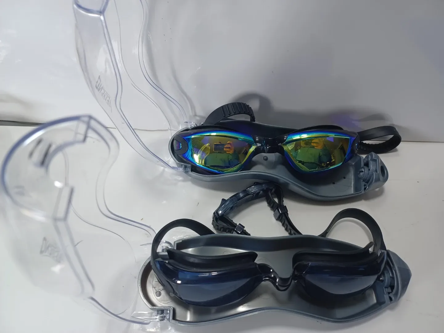 Aegend Swim Goggles - 2 Pairs. Gently used image indicator(2)