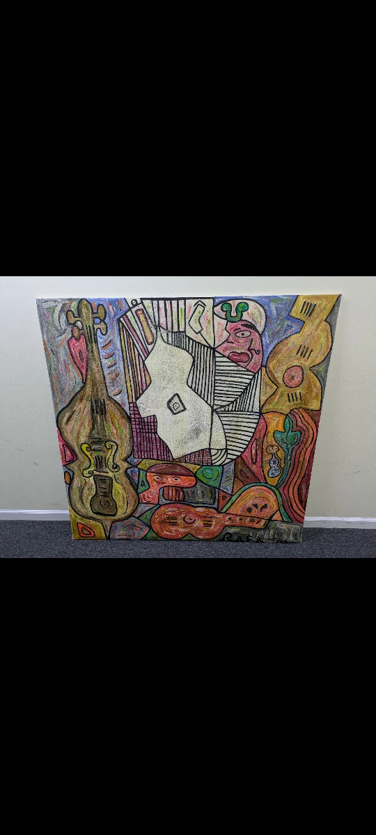 Large original painting on canvas by Chicago artist
