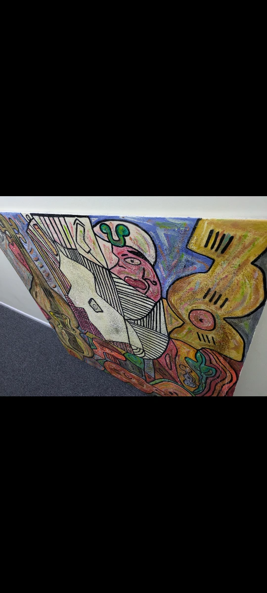 Large original painting on canvas by Chicago artist - photo 2